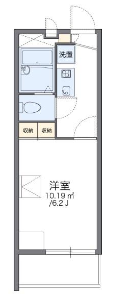 レオパレスAVANCER(1K/3階)の間取り写真