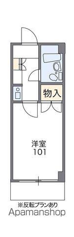 レオパレスRXコスモM(1K/1階)の間取り写真