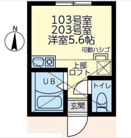 ラフィーナー弘明寺(ワンルーム/2階)の間取り写真