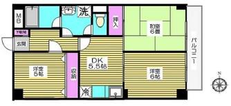 リグランド西台(3DK/3階)の間取り写真
