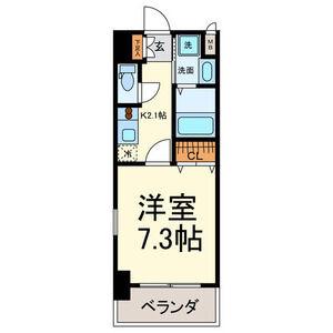 アジリア大曽根(1K/9階)の間取り写真