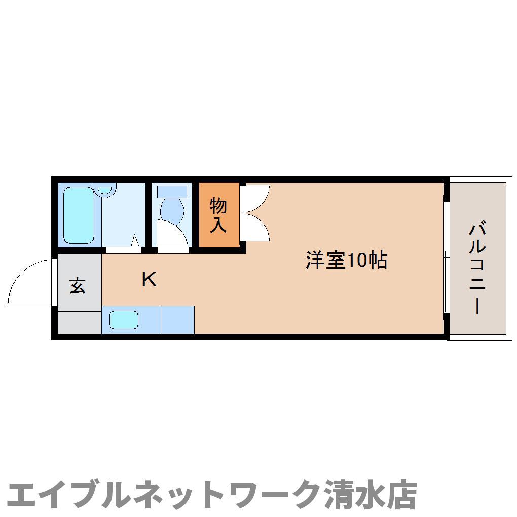 ドメイン三浦(1K/1階)の間取り写真