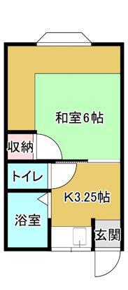 マインハイム(1K/2階)の間取り写真