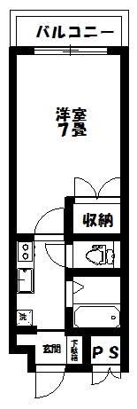 キャンディーガーデン(1K/2階)の間取り写真