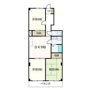 ベルエポックOGAWA(3DK/4階)の間取り写真