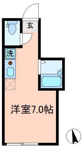 アペックス田端(ワンルーム/1階)の間取り写真