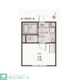 クラシェア大口(1K/3階)の間取り写真