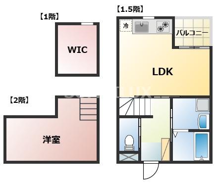 オルゲント5号(1LDK/1階)の間取り写真