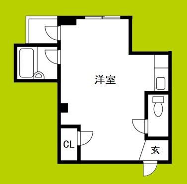 レナジア中加賀屋(ワンルーム/4階)の間取り写真