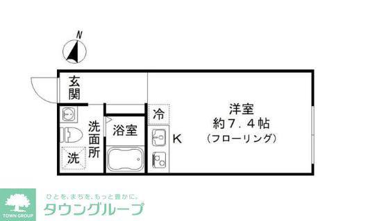 GRAVA SENZOKU(ワンルーム/4階)の間取り写真