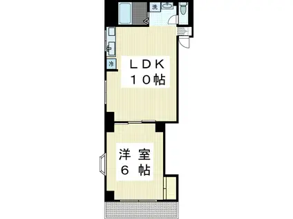 メゾン向ヶ丘(1LDK/2階)の間取り写真
