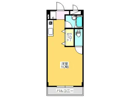 YOSHINOハイツ(ワンルーム/3階)の間取り写真