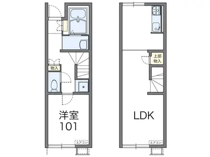 レオネクストグランドゥールI(1LDK/1階)の間取り写真