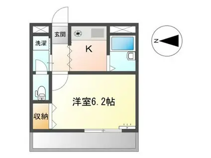 メゾンあさひ(1K/1階)の間取り写真