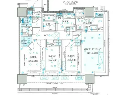 ザヨコハマフロントタワー(3LDK/18階)の間取り写真