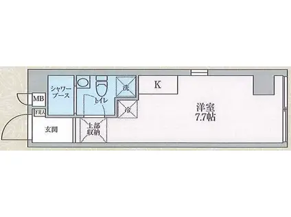TOYO-ICHI APARTMENT(ワンルーム/4階)の間取り写真