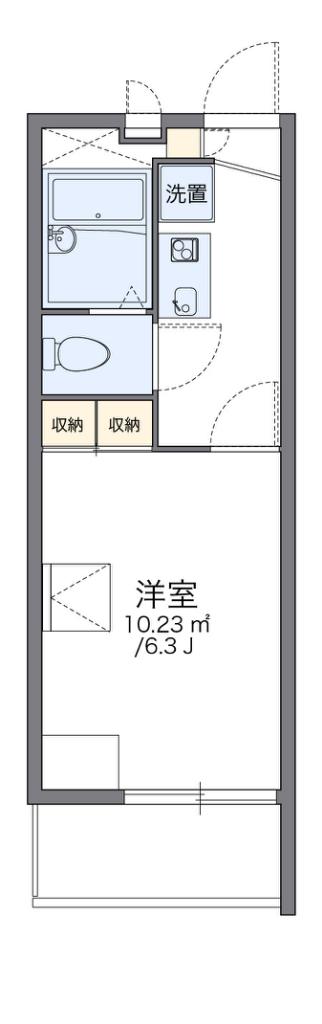 レオパレス新森(1K/4階)の間取り写真