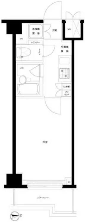 ルーブル飯田橋 6階階 間取り