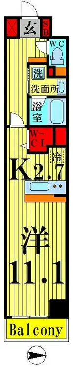 ロイヤルパークスシーサー 4階階 間取り