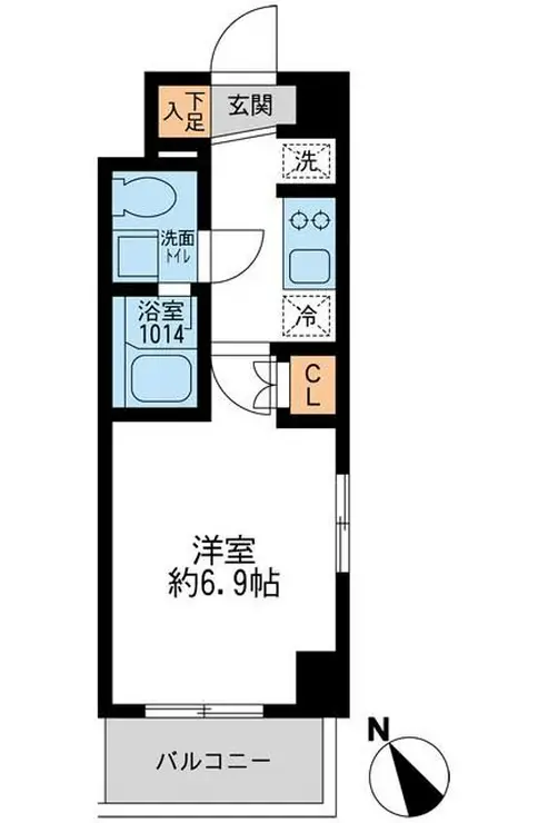 アーデン門前仲町 4階階 間取り