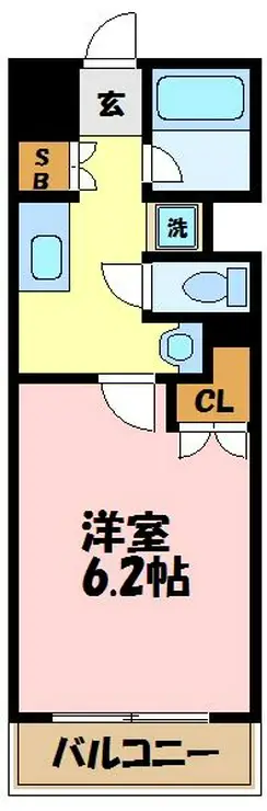 エクセリア二子多摩川II 5階階 間取り