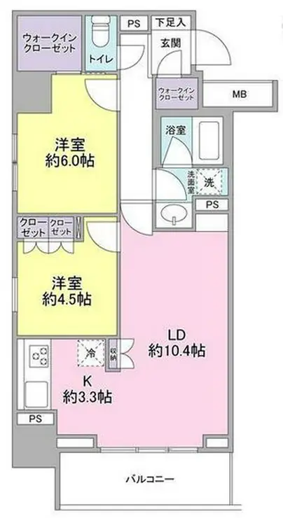 スタイリオ品川中延 4階階 間取り