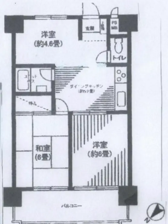 セザール五反田 4階階 間取り