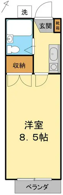 サンハイツ大野 2階階 間取り