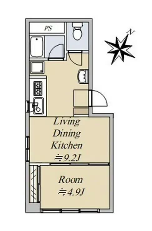 ジュネス西麻布 2階階 間取り