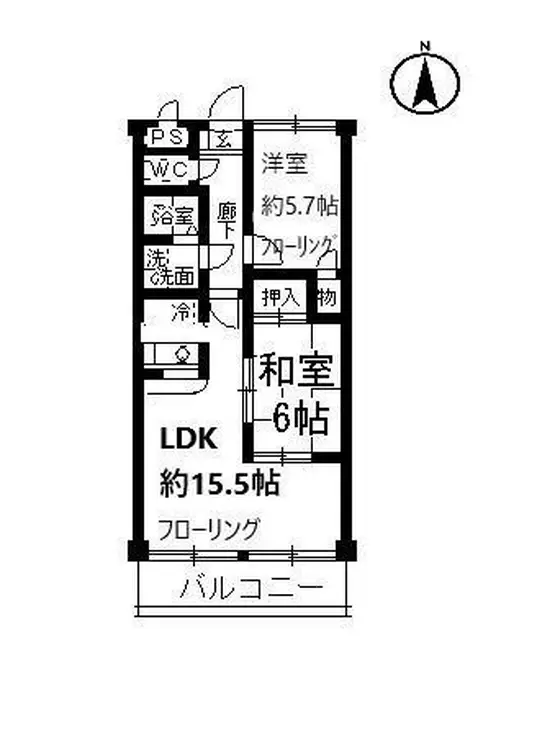 サンプレミール浦和 2階階 間取り