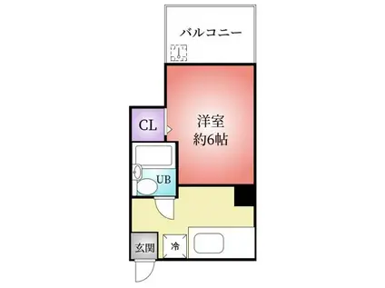 ハイツ山崎(1K/4階)の間取り写真