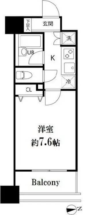 スペーシア秋葉原 8階階 間取り