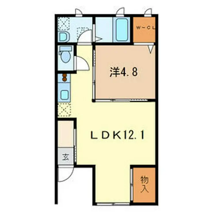 グーテベーレ 1階階 間取り