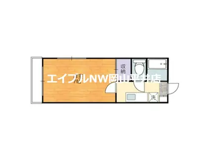 メゾン司 A館(1K/3階)の間取り写真