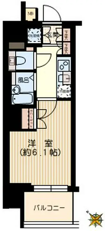 ハーモニーレジデンス文京白山 9階階 間取り