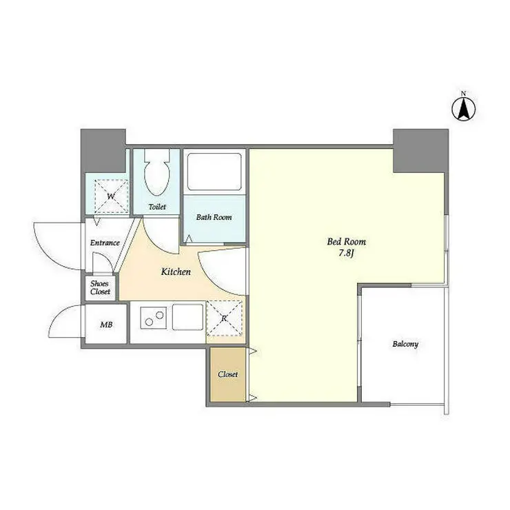 ガーラプレイス錦糸町 8階階 間取り