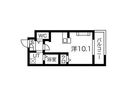 ALMO CASA三国ケ丘(ワンルーム/4階)の間取り写真