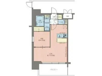 プレジオ荒本新町(1LDK/3階)の間取り写真