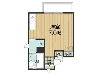 日神パレステージ志村坂下(ワンルーム/5階)の間取り写真