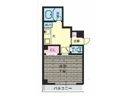 Sキューブ本町(1K/5階)の間取り写真