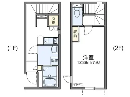 コンセルト(1K/1階)の間取り写真