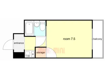 ITRマンション(1K/6階)の間取り写真