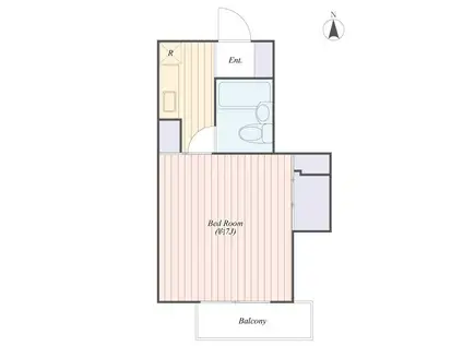 コーポ真土(1K/1階)の間取り写真