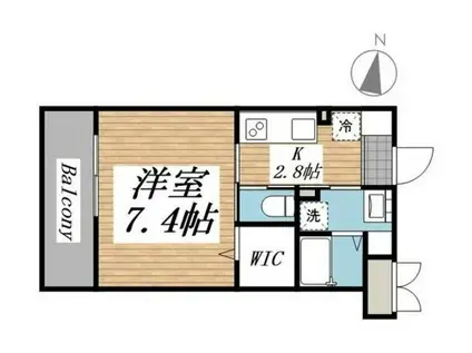 クリオ ラモード学芸大学II(1K/3階)の間取り写真