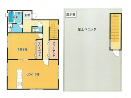 ショージタナカハイツ アネックス(1LDK/3階)の間取り写真