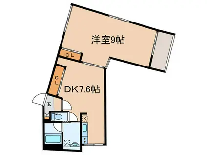 PARKSIDE SPEC DEN-EN CHOFU(1DK/4階)の間取り写真