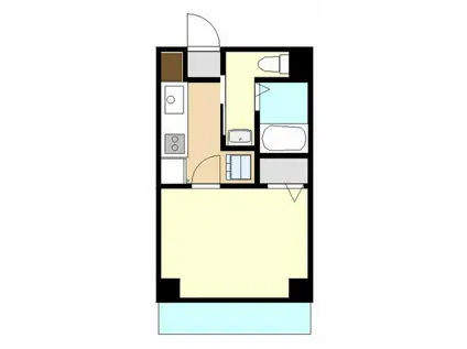 クレスト藤(1K/3階)の間取り写真