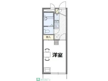 レオパレスエスペランサ公田(1K/1階)の間取り写真