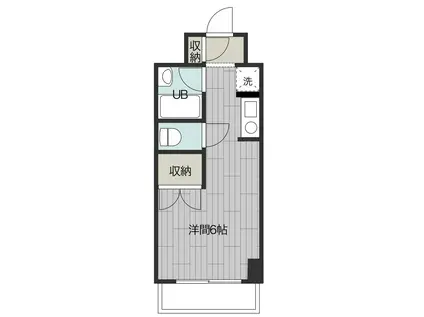 MST 弦巻(ワンルーム/3階)の間取り写真