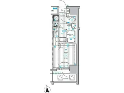メイクスアート上前津VI(1K/10階)の間取り写真